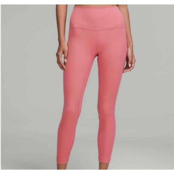 LULULEMON Align High-Rise Nulu Pant Pink Blossom Size 4 Double lined 28" Yoga - Picture 1 of 8